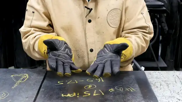 Which material is ideal for welding gloves