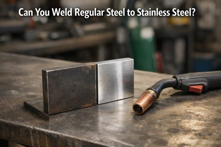 can you weld regular steel to stainless steel