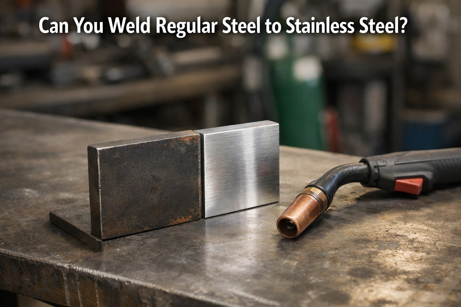 can you weld regular steel to stainless steel