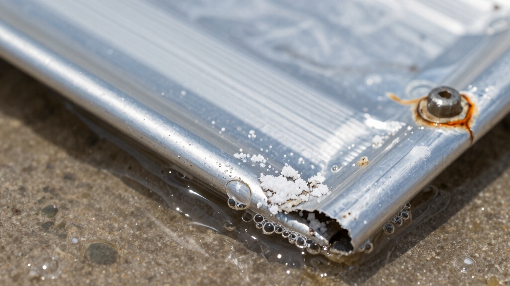 aluminium corrodes in saltwater