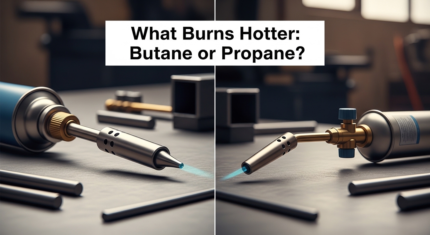 what burns hotter butane or propane