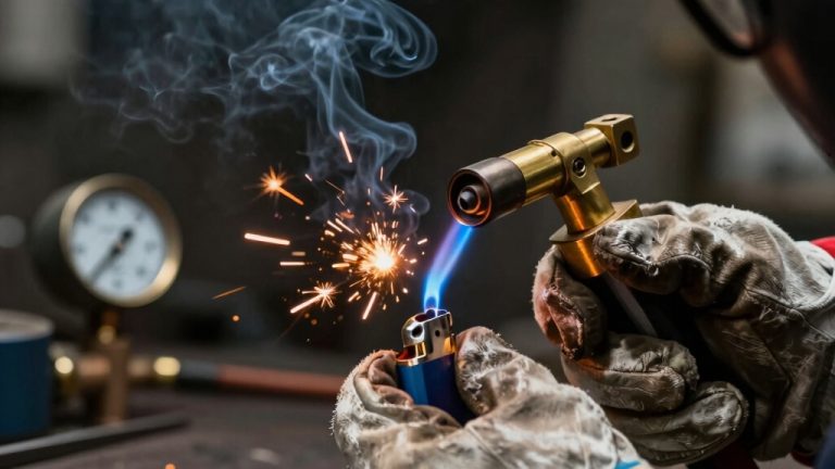ignite oxy acetylene torch safely