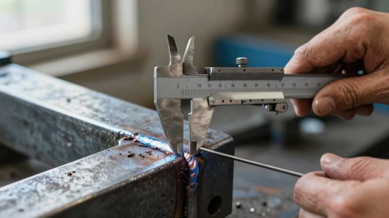 measure fillet weld throat