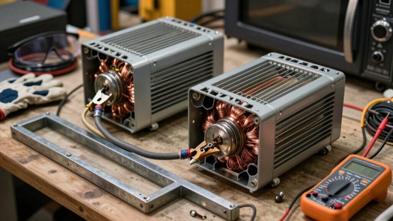 rewound microwave transformer welding