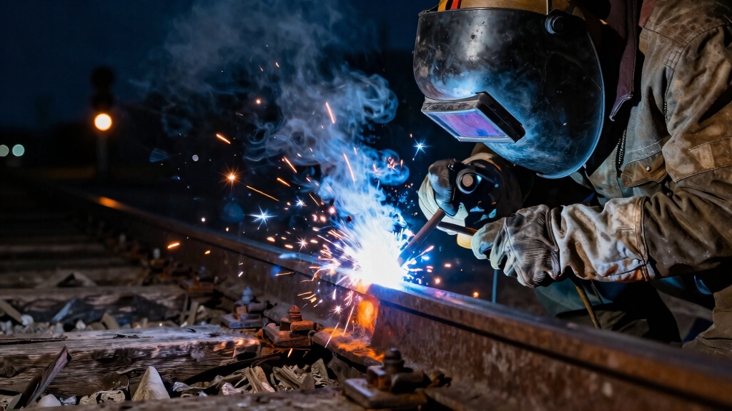 weld rails without power