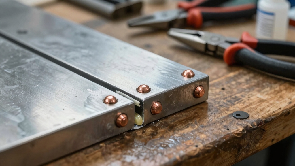 cold weld using adhesives