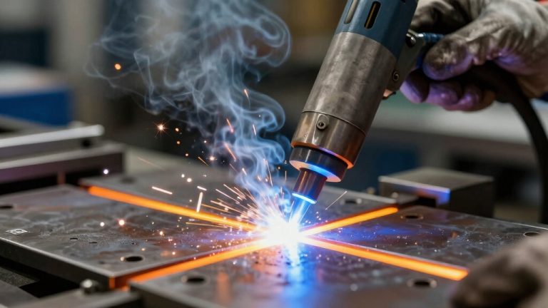 concentrated light melts metal