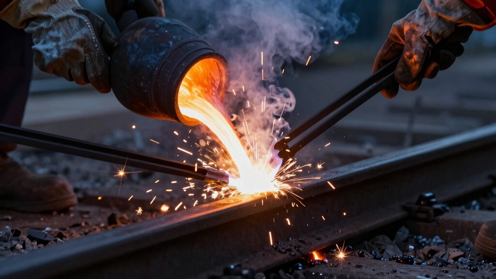 exothermic molten iron welding