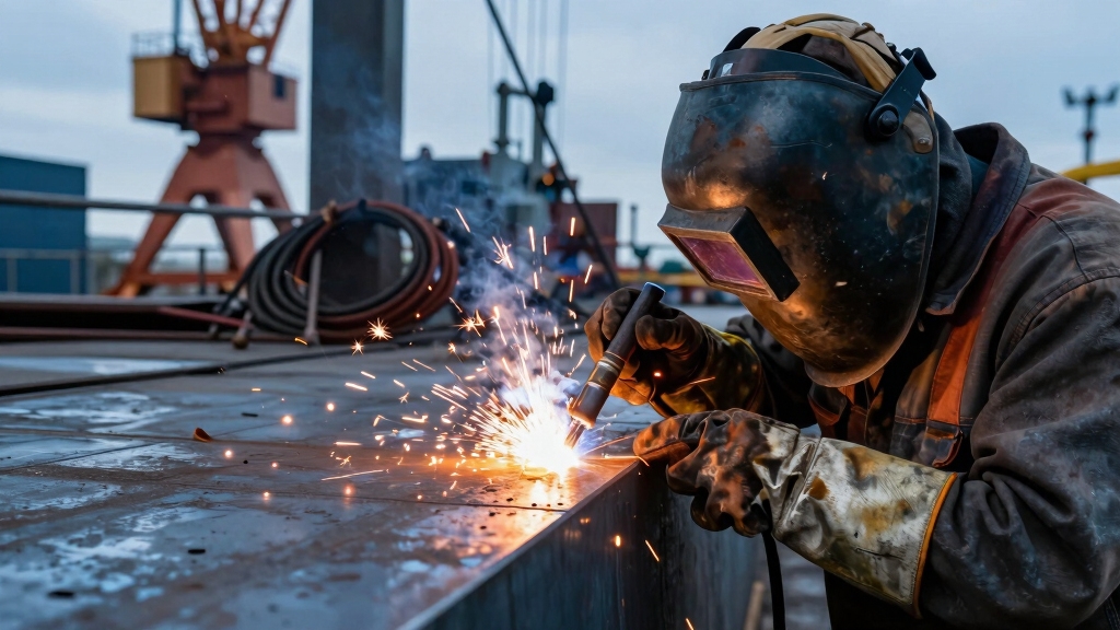 fabricates and repairs metal ships