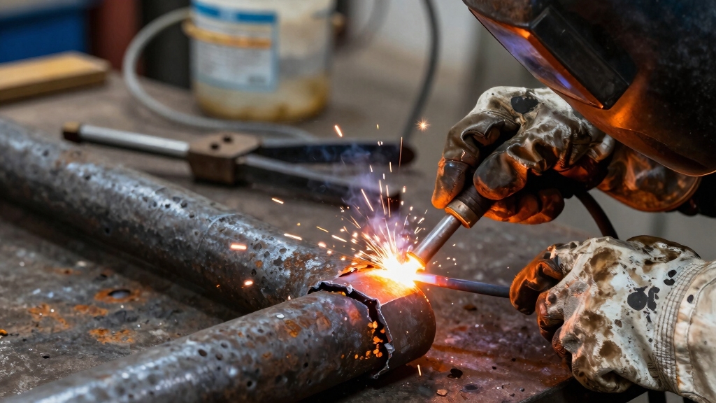 flux core shields contaminated castiron