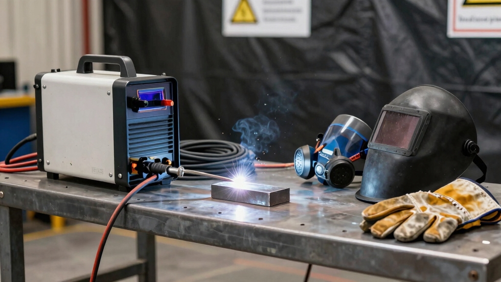 safe organized welding workspace setup