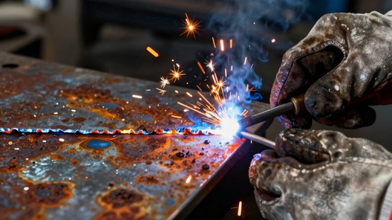 clean and prepare rusted metal