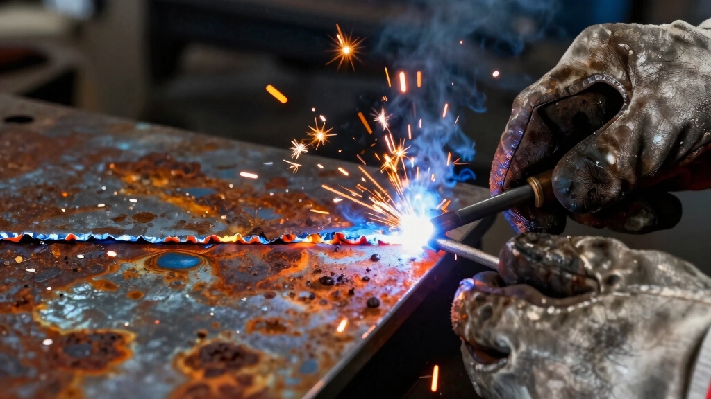 clean and prepare rusted metal