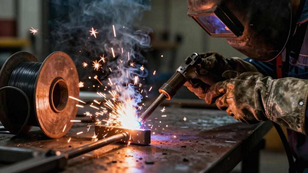 continuously fed flux welding