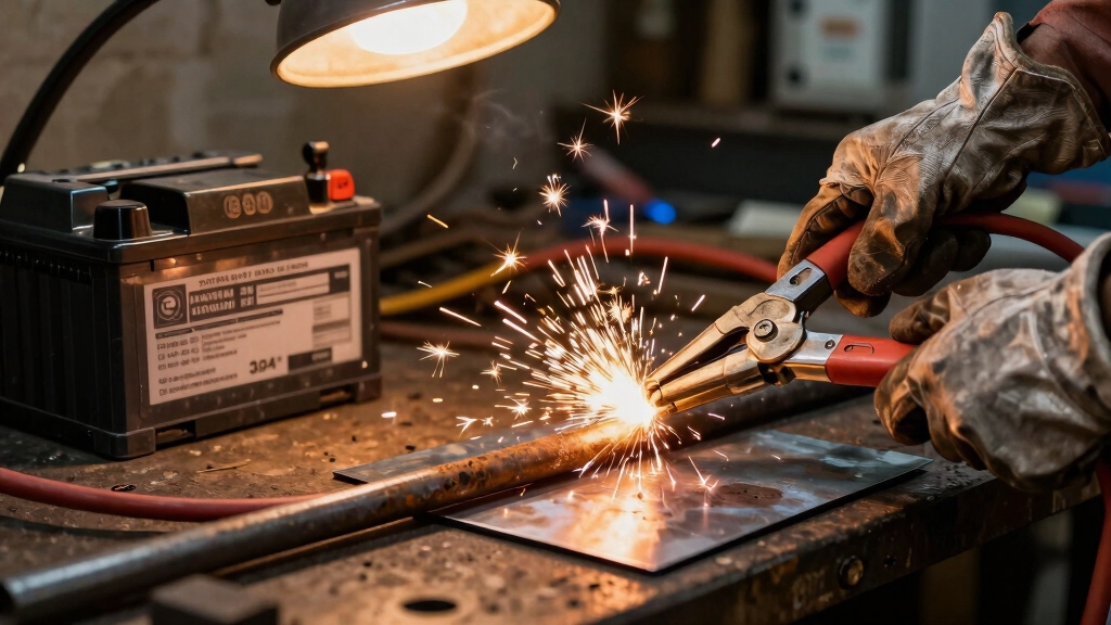 improvised battery charger welding