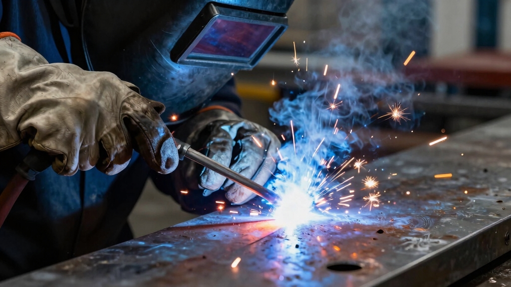intense electric arc welding