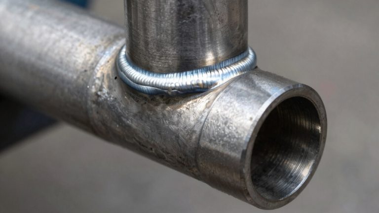 pipe end joined by welding