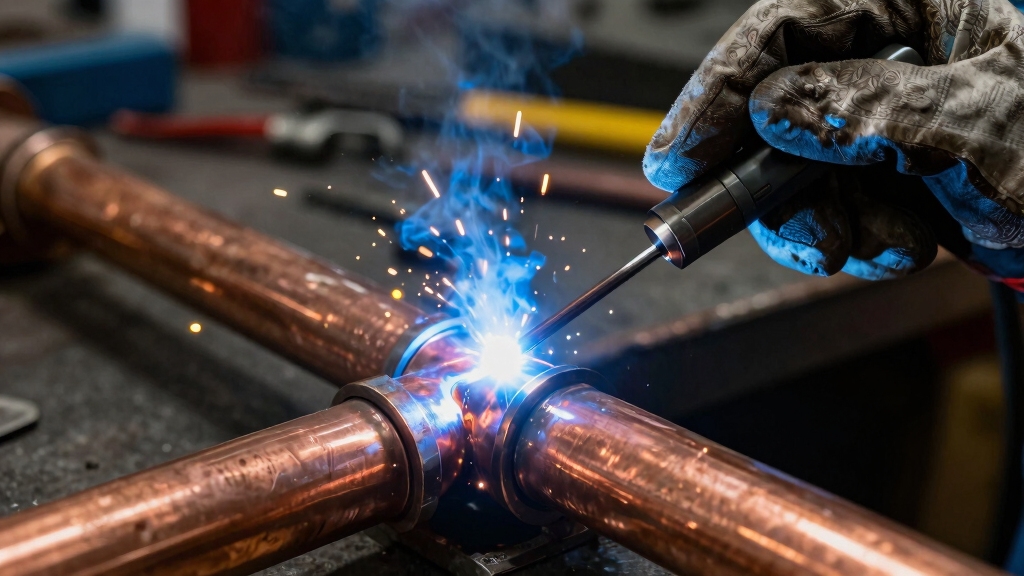 precise tig copper welding control