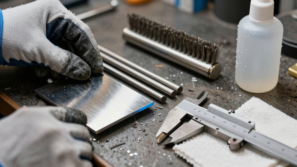 prepare titanium with dedicated tools