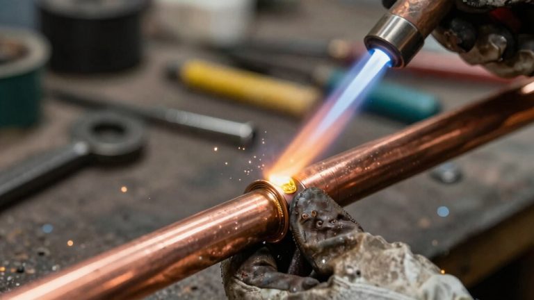 soldering copper plumbing joints