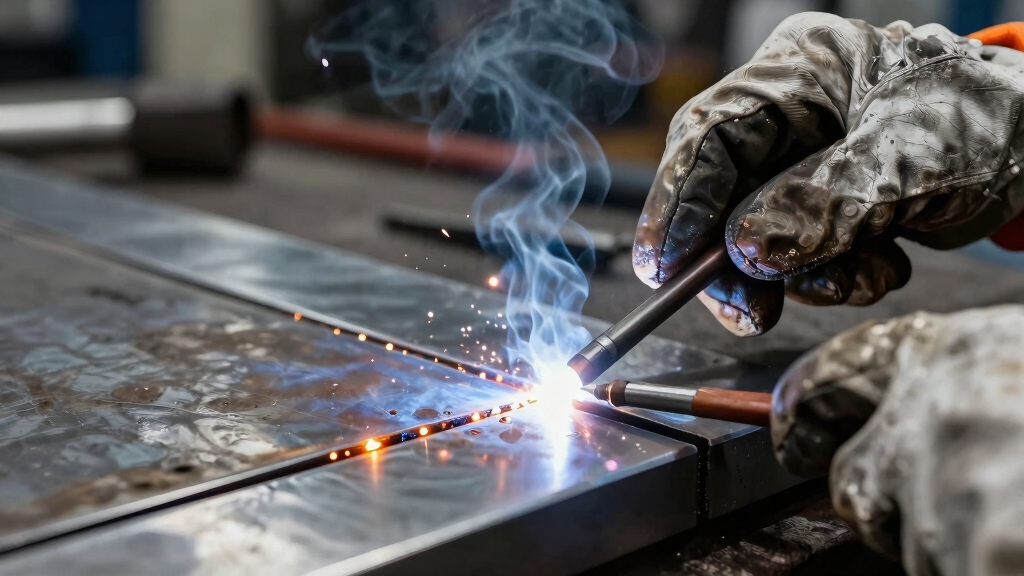 temporary welds holding parts