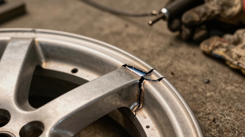 welding a cracked wheel