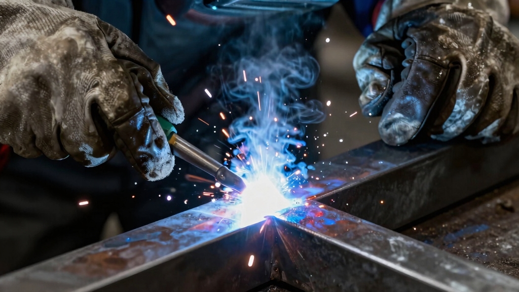 arc generated plasma heats metal