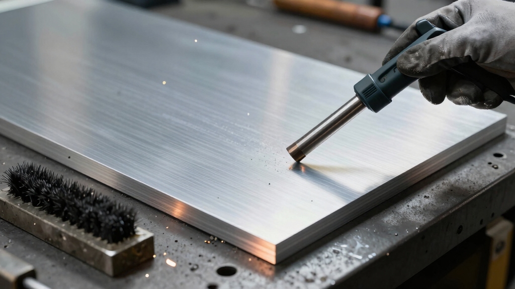 clean aluminium surfaces before welding