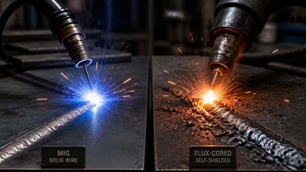 gases vs flux core
