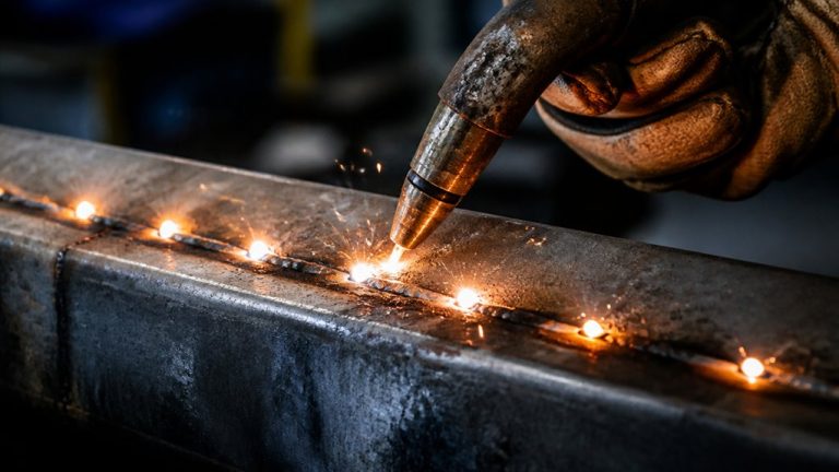 intermittent overlapping weld joints