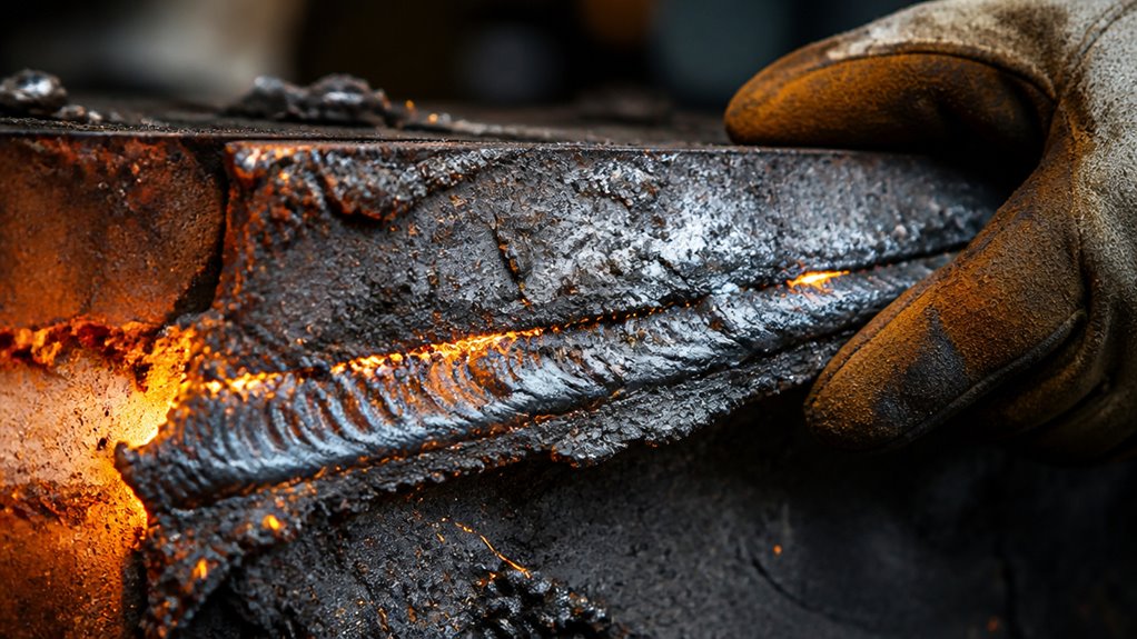 oxide residue on welds