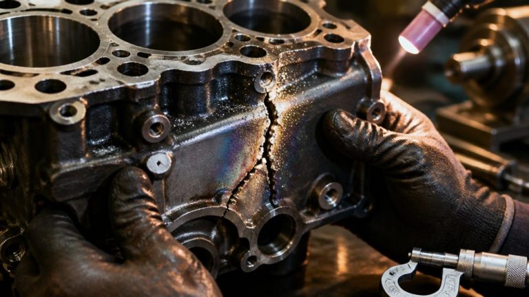 repairing a cracked engine block