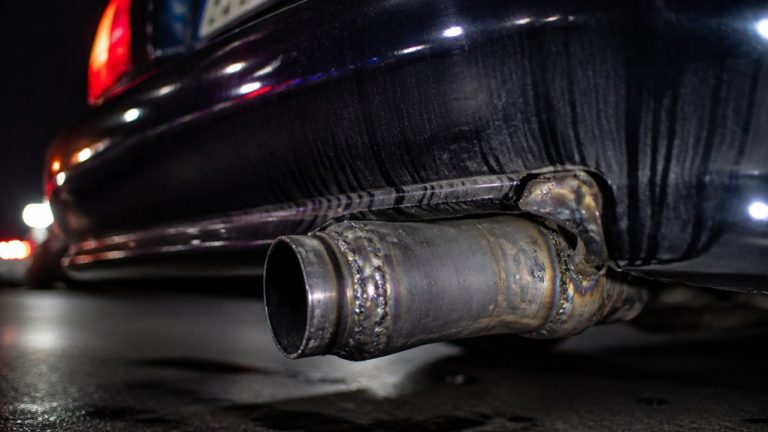 unremovable welded exhaust modification