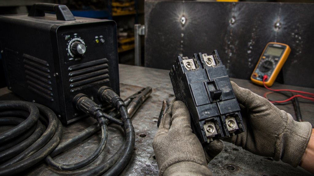 breaker size for 220v welder