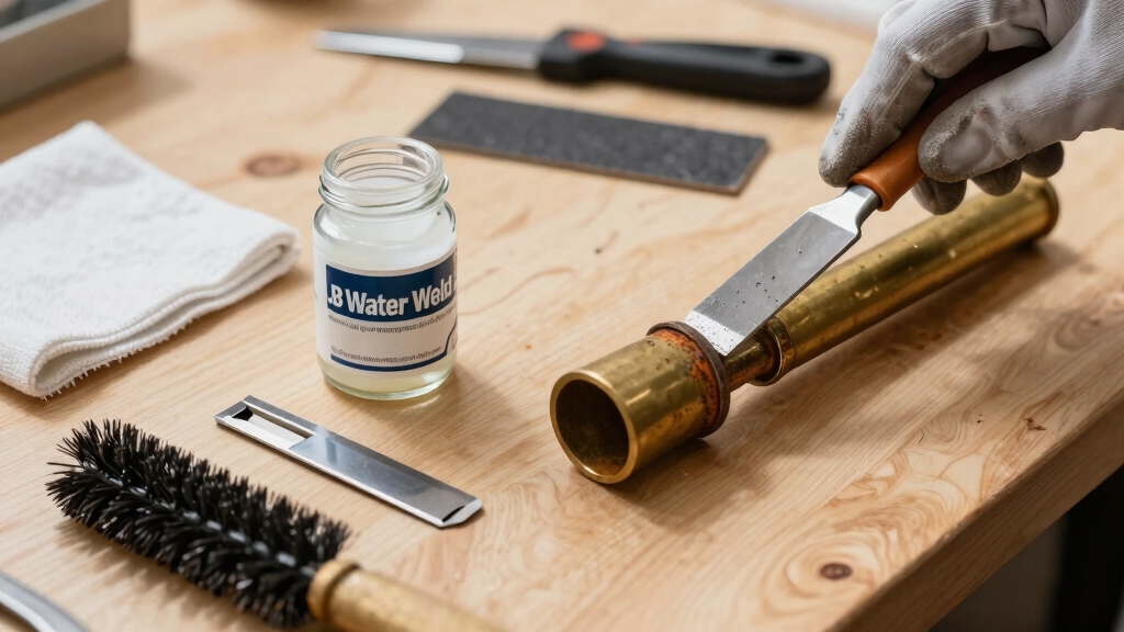 clean roughen dry prepare tools