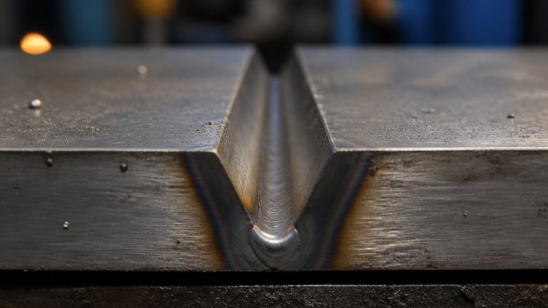 initial weld bead at joint