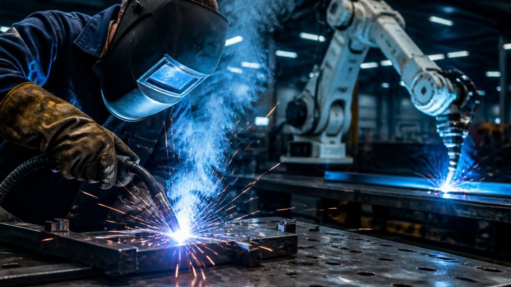 manual versus robotic welding differences