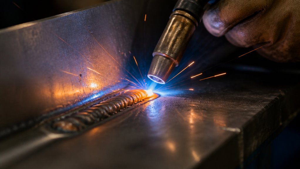 final thin weld layer