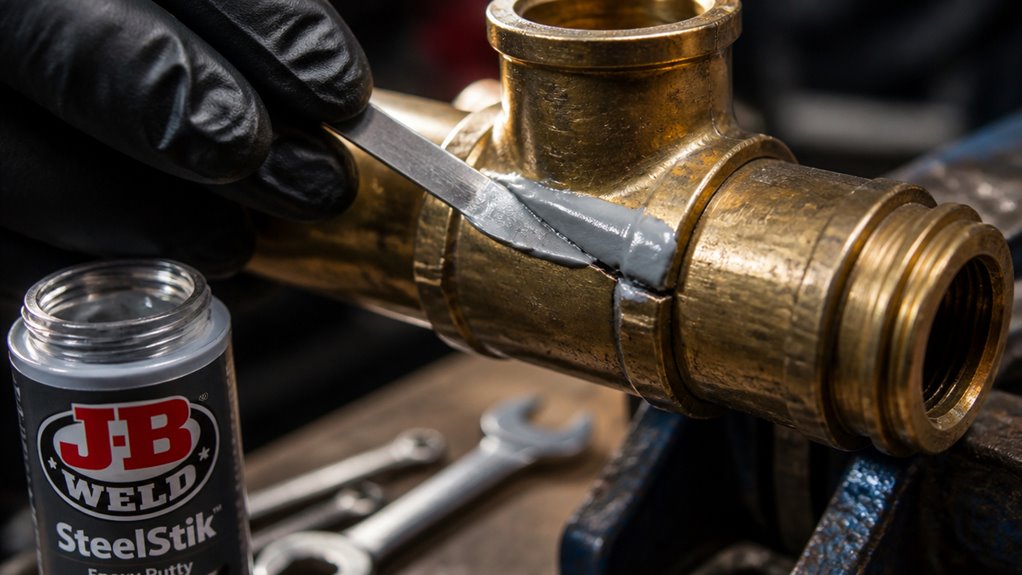 jb weld bonds brass