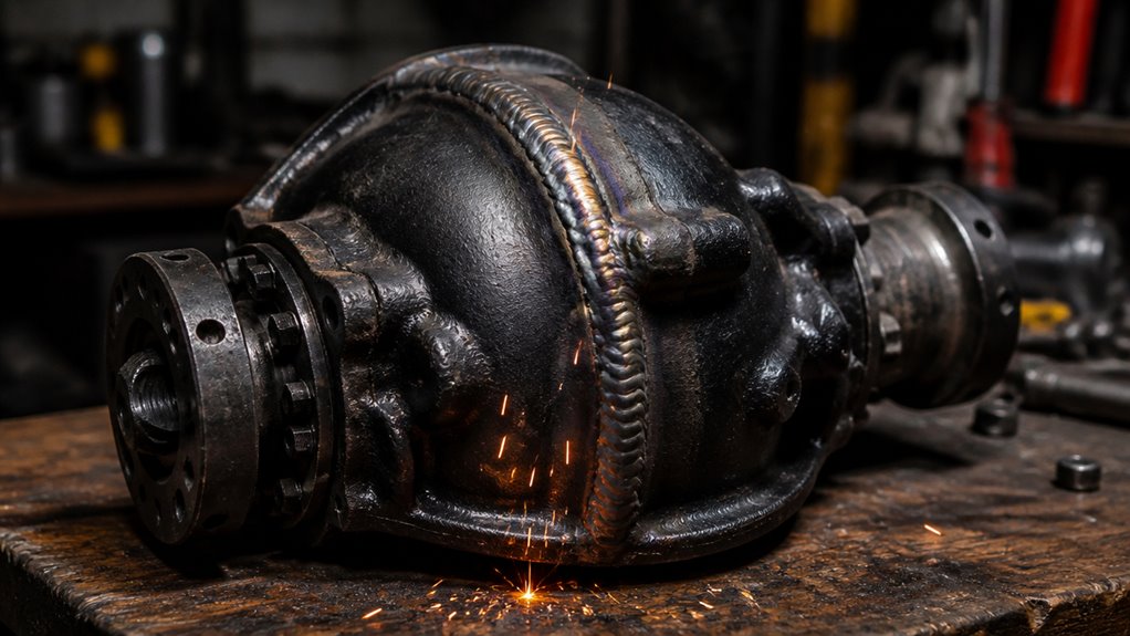locked axle for traction
