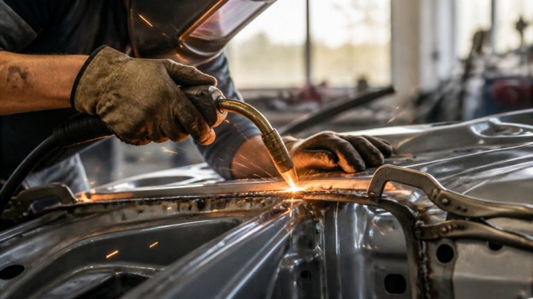 spot weld outer body panels