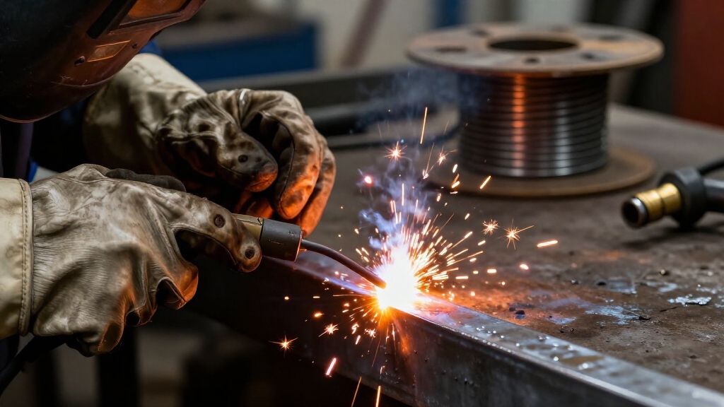 continuous wire fed arc welding