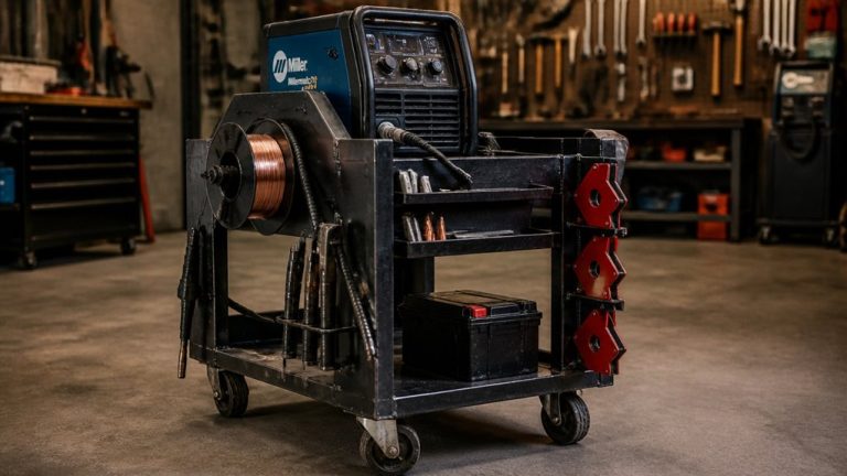 mobile welding equipment storage cart