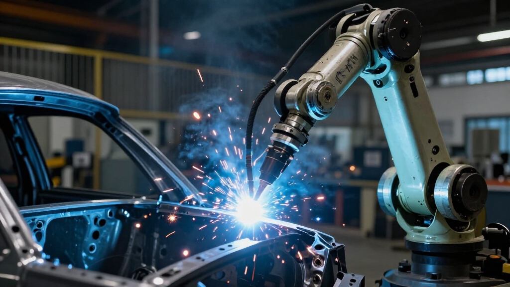 programmable robots automate welding