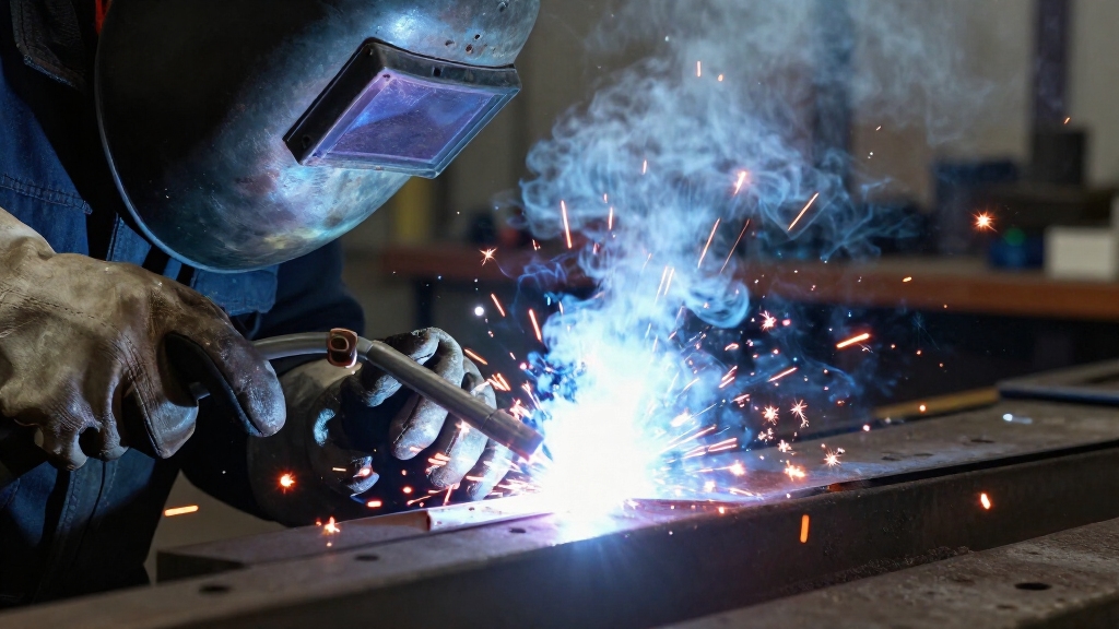 continuously fed flux cored welding