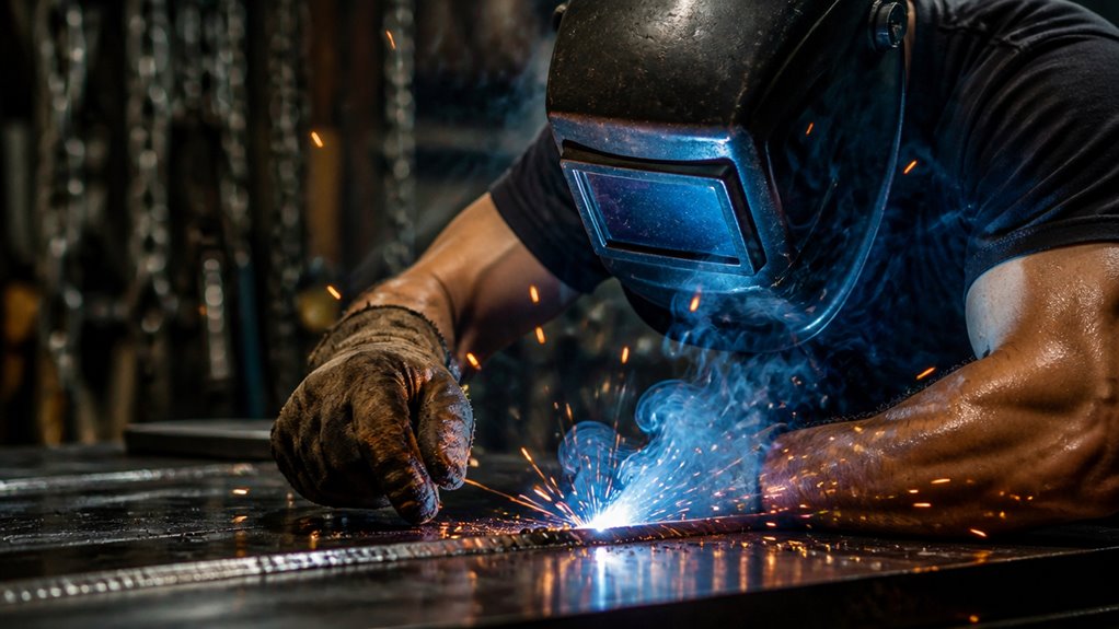 portable one handed arc welder